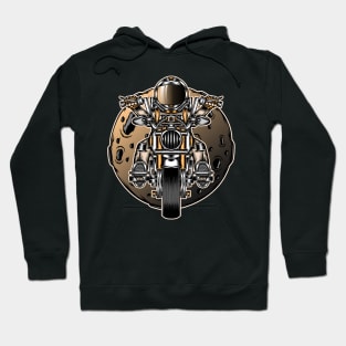 Cool astronaut riding in space Hoodie